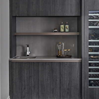 sleek wet bar design by Kate Davidson Photography Stephani Buchman